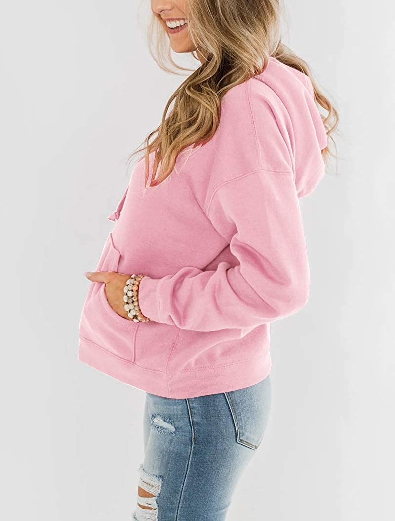 Bingerlily Women's Pink Hoodie