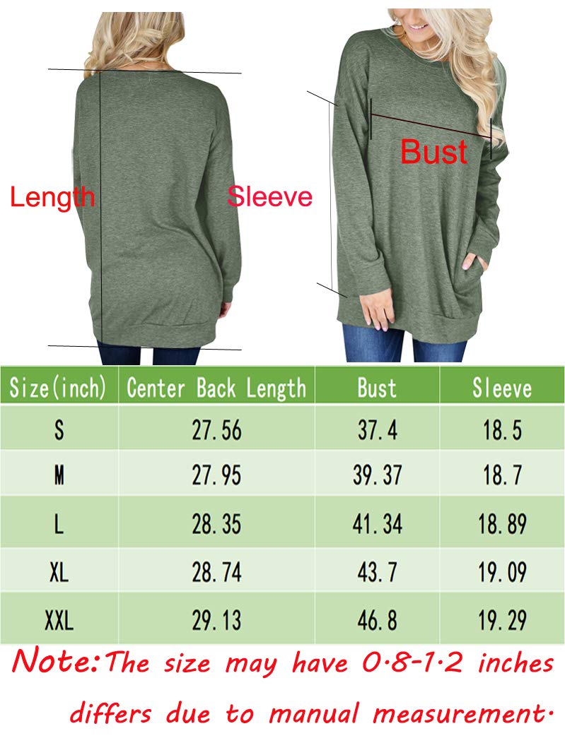 Bingerlily Green Top Tunic with Pockets