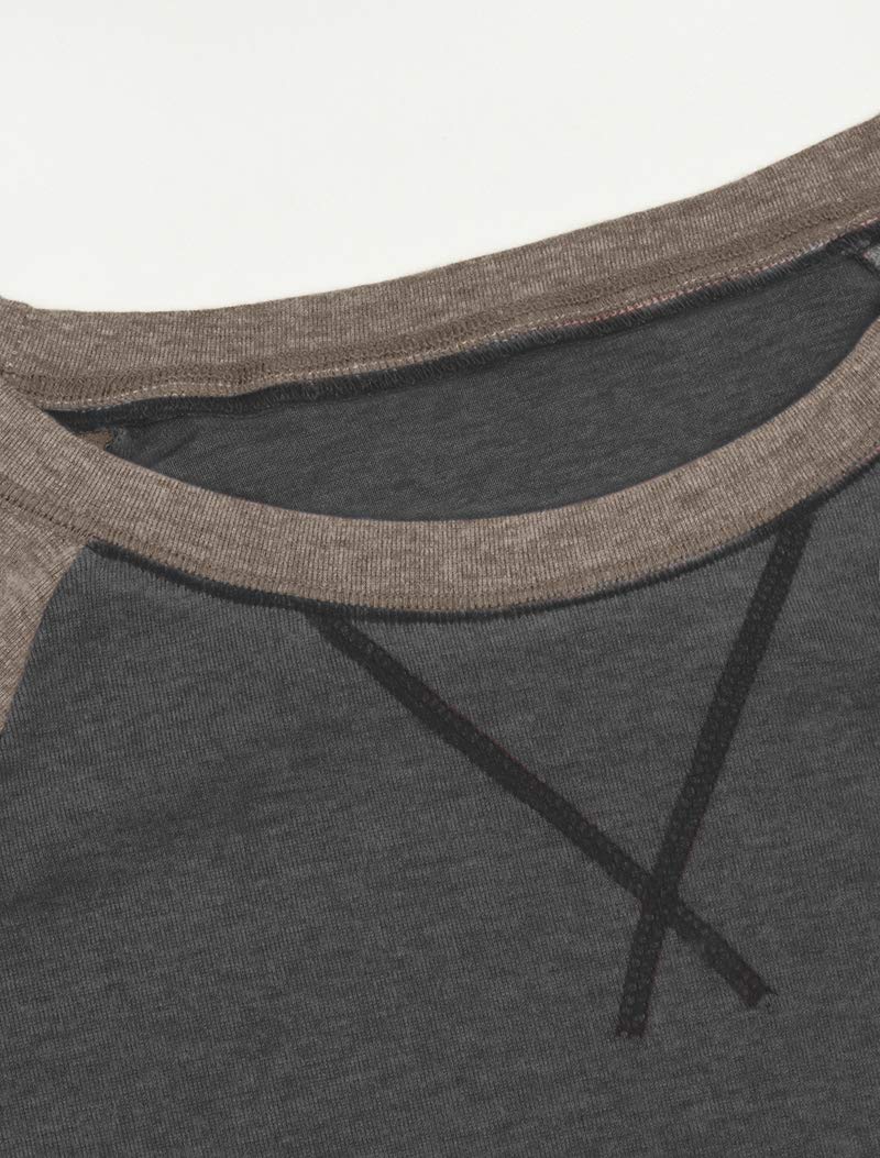 Bingerlily Women Charcoal Long Sleeve Tunic Top