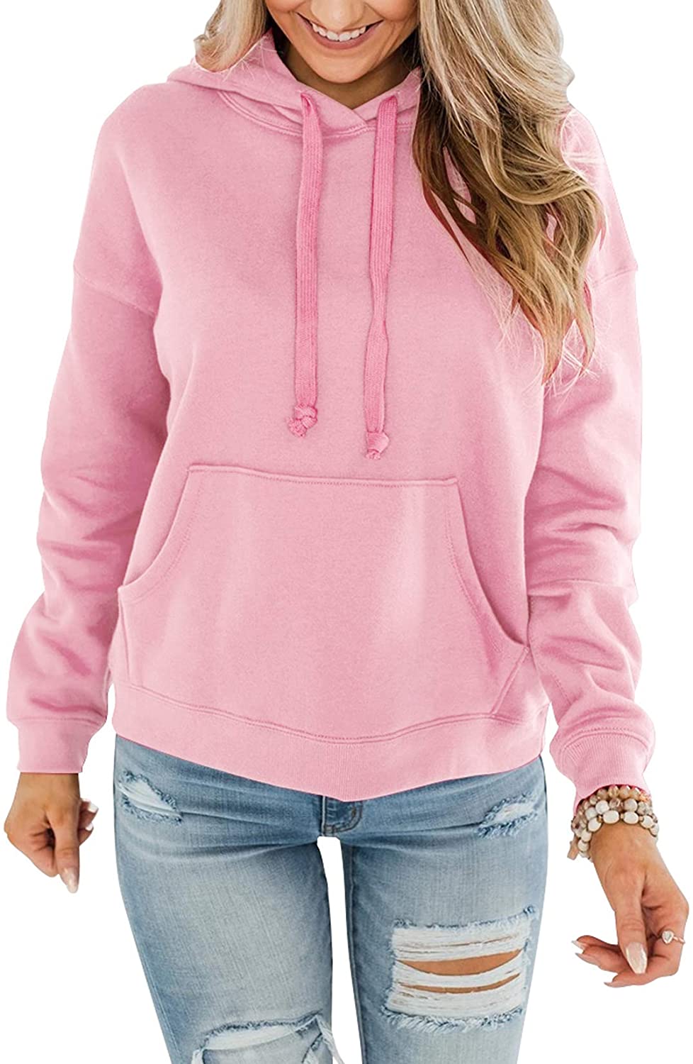 Bingerlily Women's Pink Hoodie