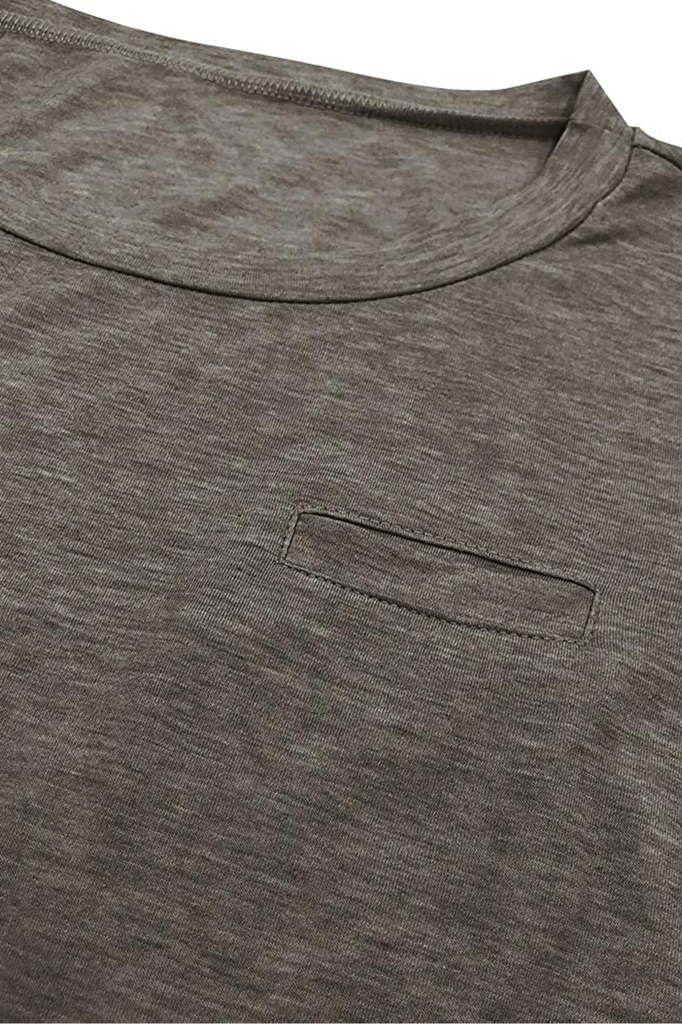 Bingerlily Brown Roll Up Short Sleeve T Shirt