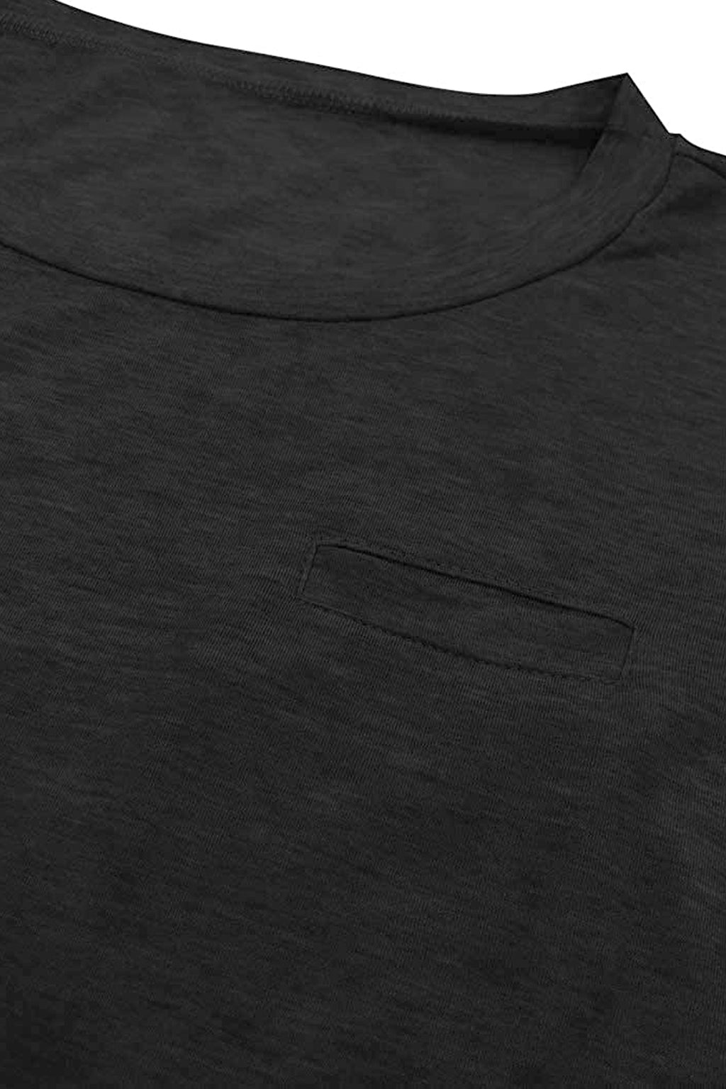 Bingerlily Black Roll Up Short Sleeve T Shirt