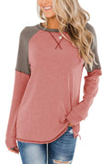 Bingerlily Women Peach Long Sleeve Tunic Top