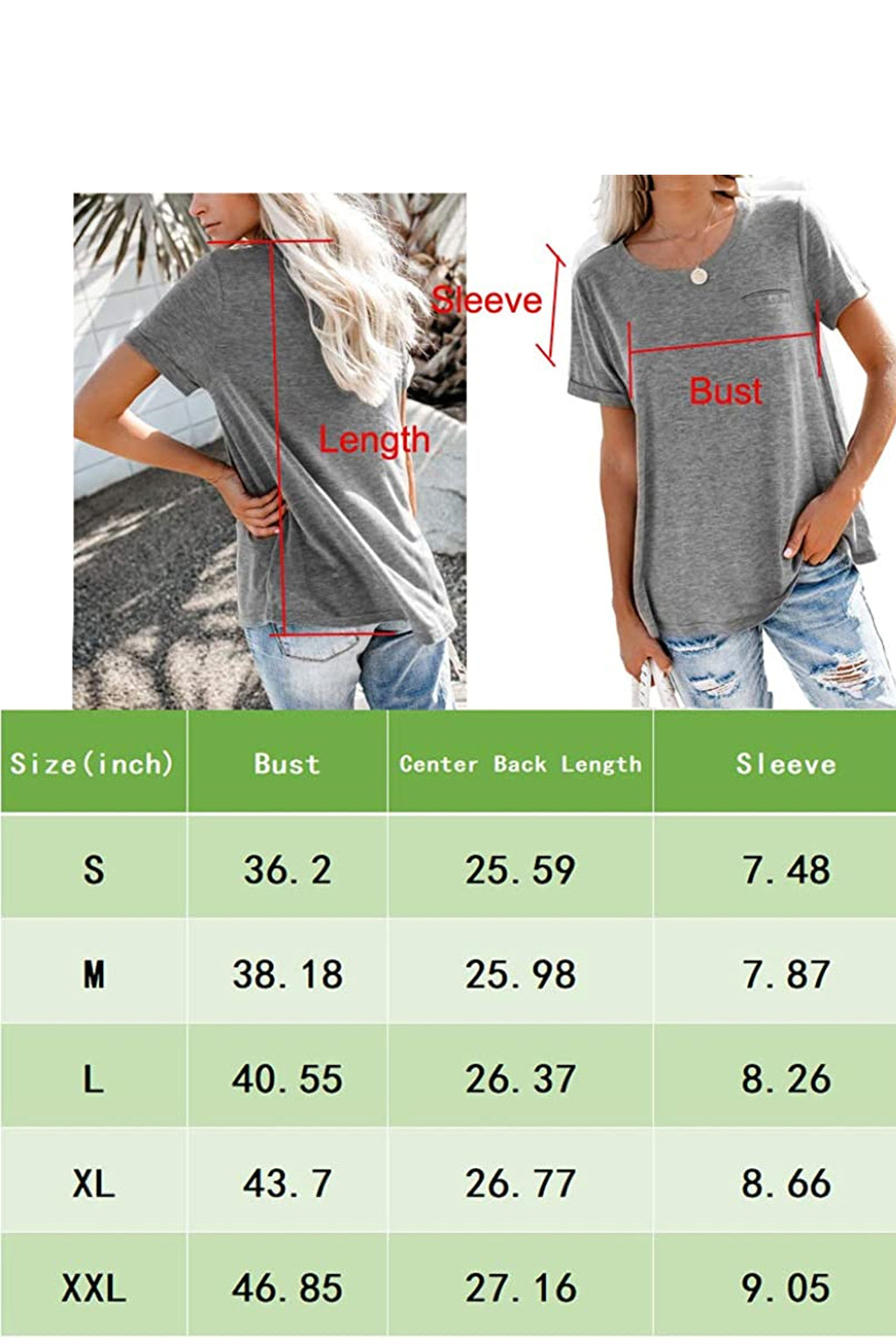 Bingerlily Gray Roll Up Short Sleeve T Shirt