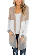 Bingerlily Khaki Open Front Cardigan