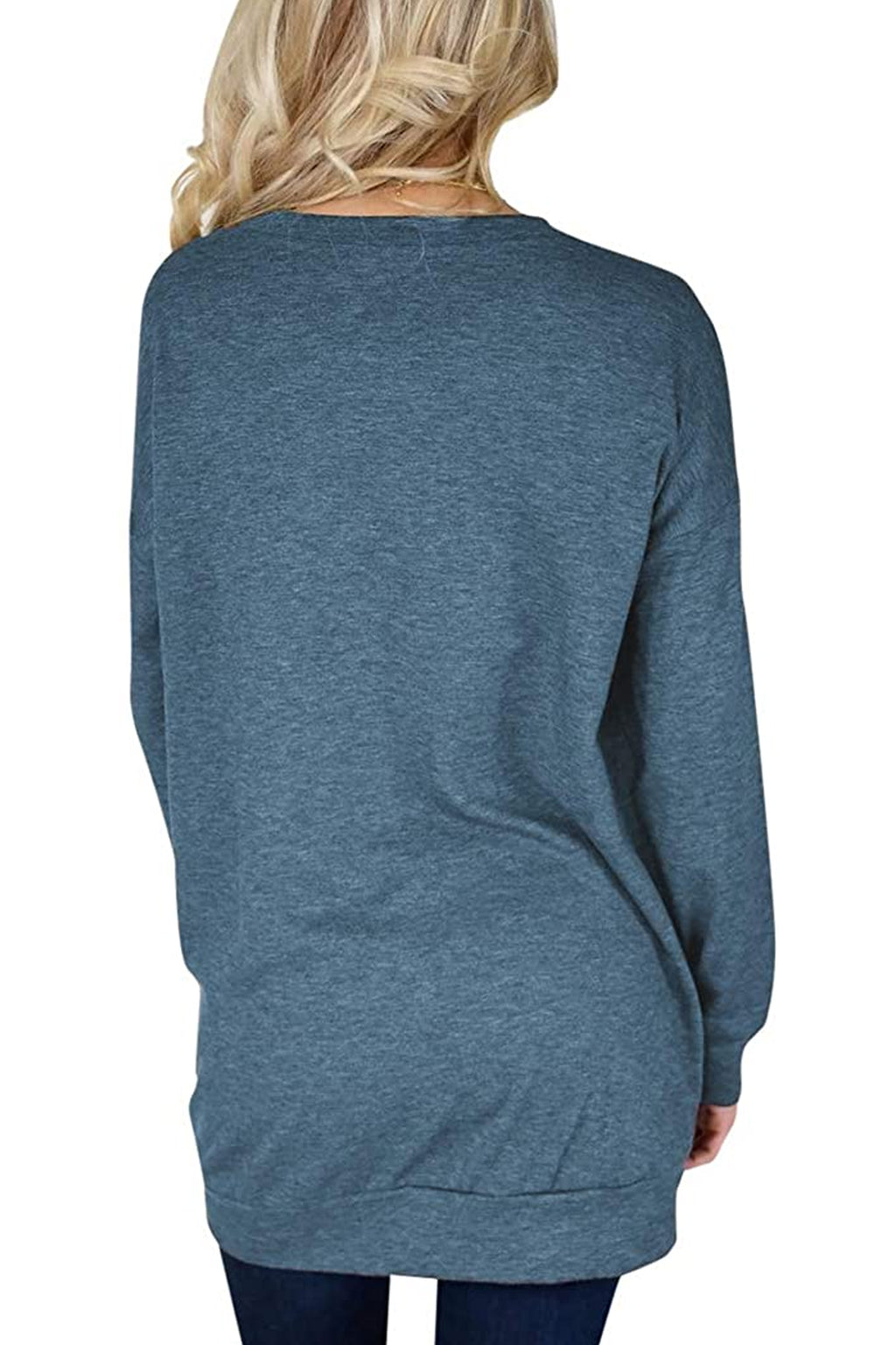 Bingerlily Navy Blue Top Tunic with Pockets