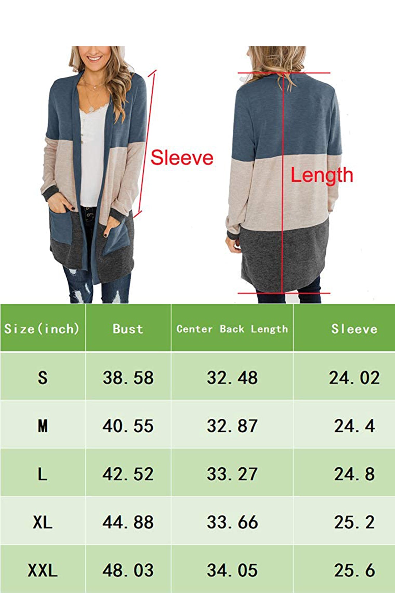 Bingerlily Navy Open Front Cardigan