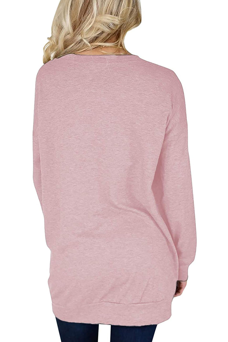 Bingerlily Pink Top Tunic with Pockets