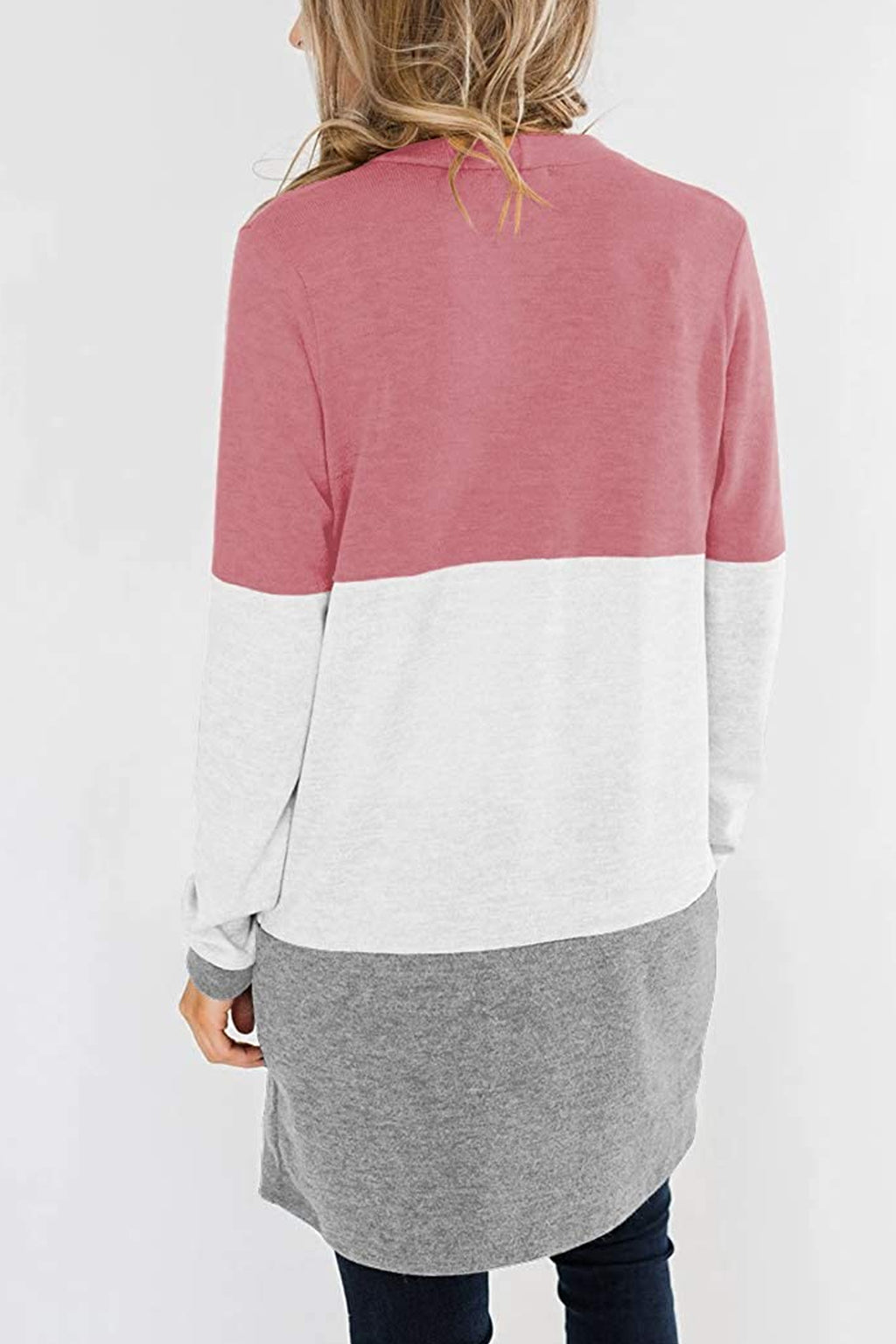 Bingerlily Pink Open Front Cardigan