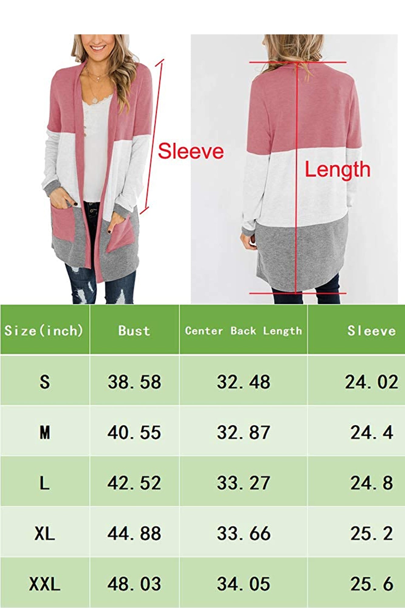 Bingerlily Pink Open Front Cardigan