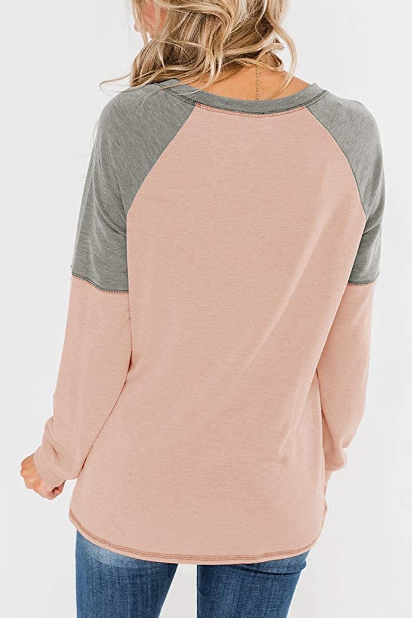 Bingerlily Women Pink Long Sleeve Tunic Top
