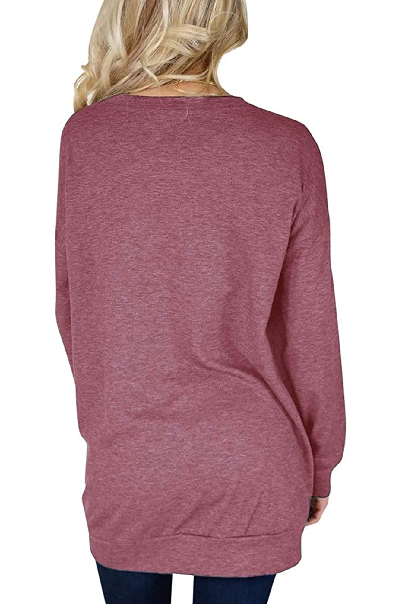 Bingerlily Wine Top Tunics with Pockets