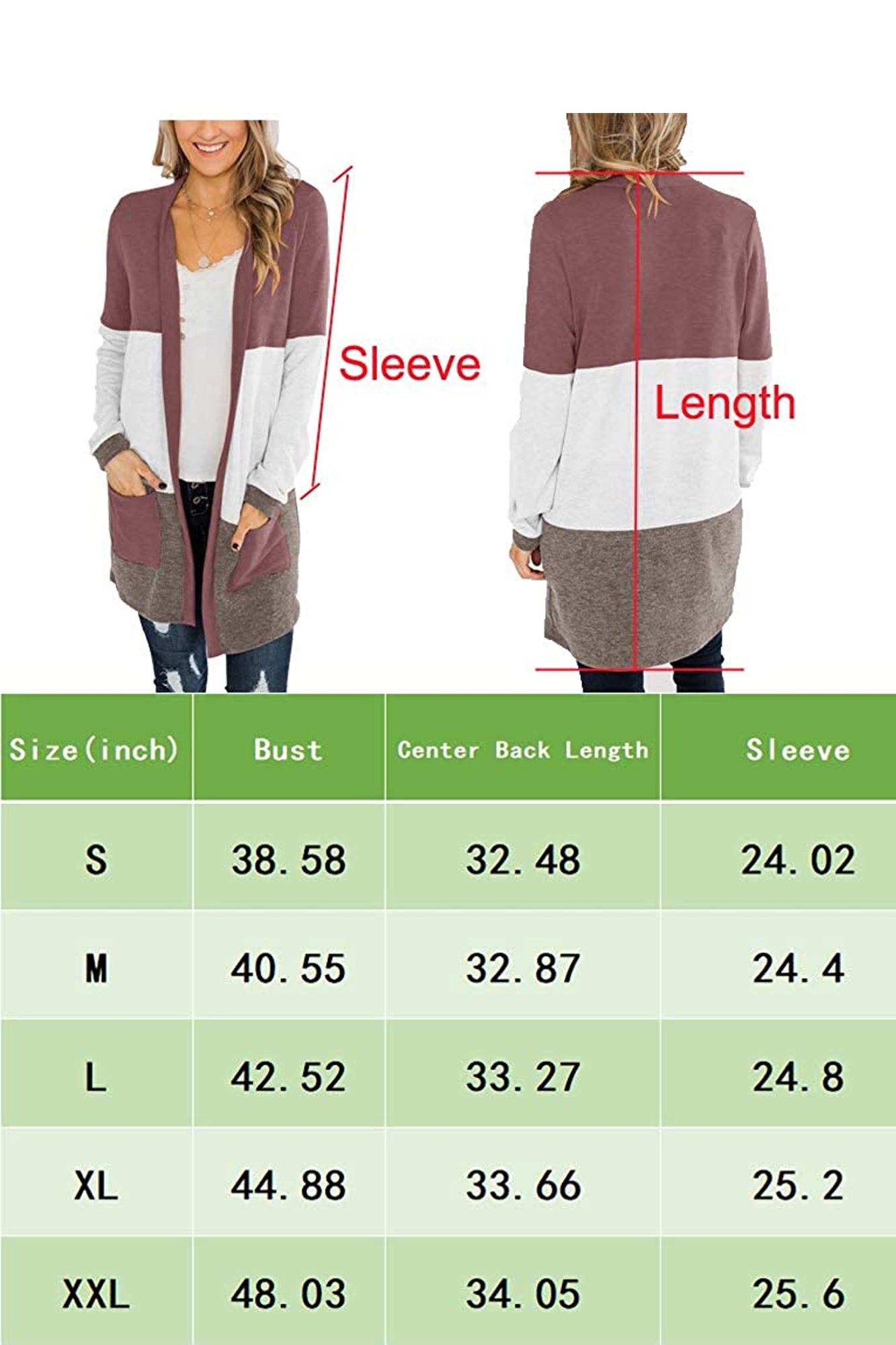 Bingerlily Wine Open Front Cardigan