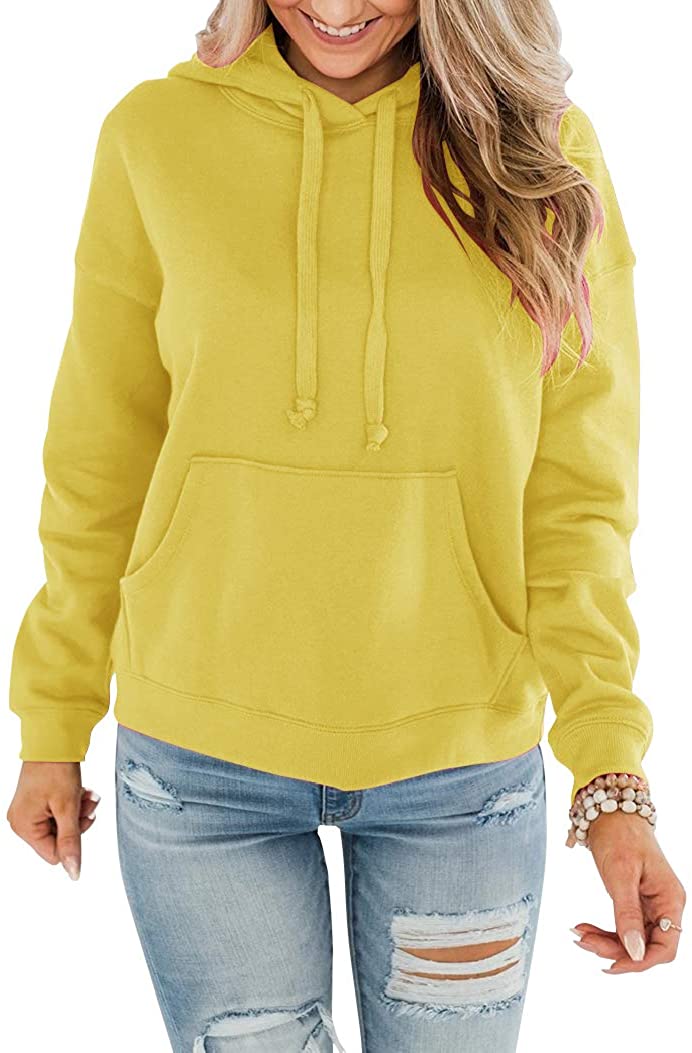 Bingerlily Women's Bright Yellow Hoodie