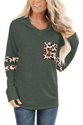 Bingerlily Women's Green Pullover Sweatshirt