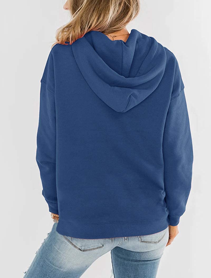 Bingerlily Women's Blue Hoodie