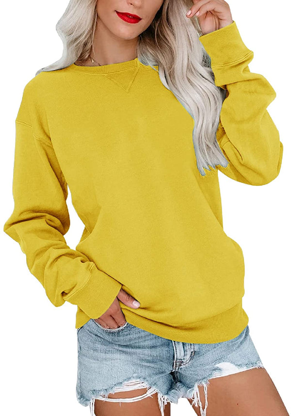 Bingerlily Women's Bright Yellow Sweatshirt