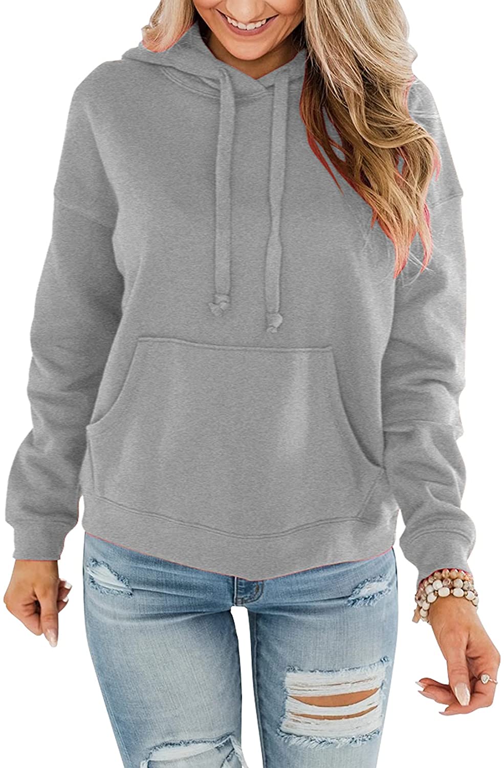 Bingerlily Women's Grey Hoodie