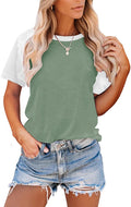 Bingerlily Mint Short Sleeve Tunic Top