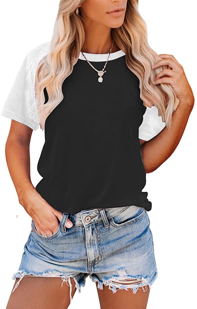 Bingerlily Black Short Sleeve Tunic Top