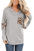 Bingerlily Women's Light Gray Pullover Sweatshirt