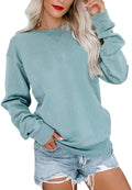 Bingerlily Women's Light Blue Sweatshirt