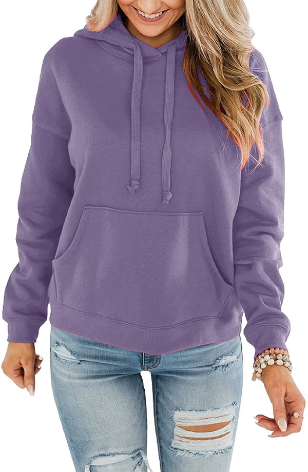 Bingerlily Women's Light Purple Hoodie