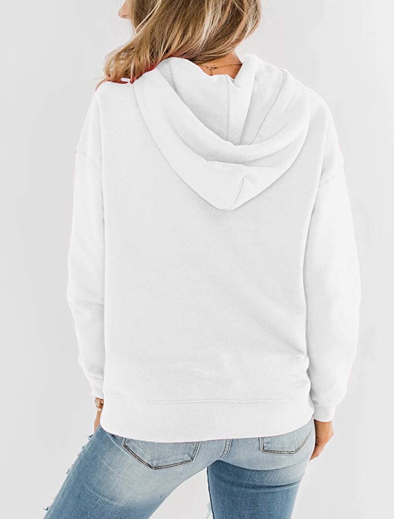 Bingerlily Women's White Hoodie