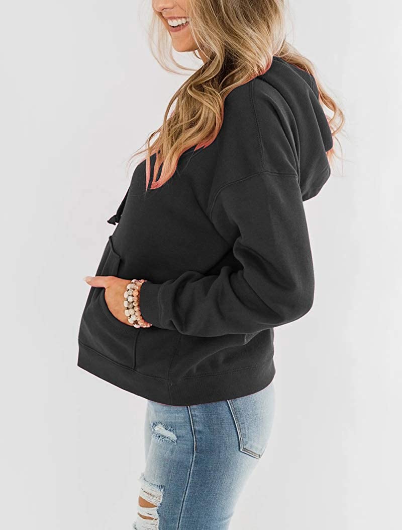 Bingerlily Women's Black Hoodie