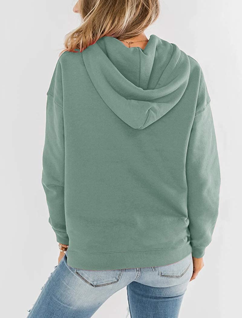 Bingerlily Women's Mint Green Hoodie