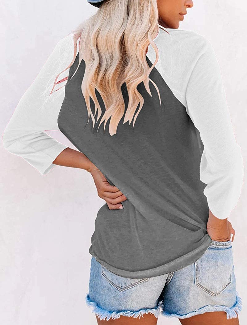 Bingerlily Gray 3/4 Sleeve Tunic Top
