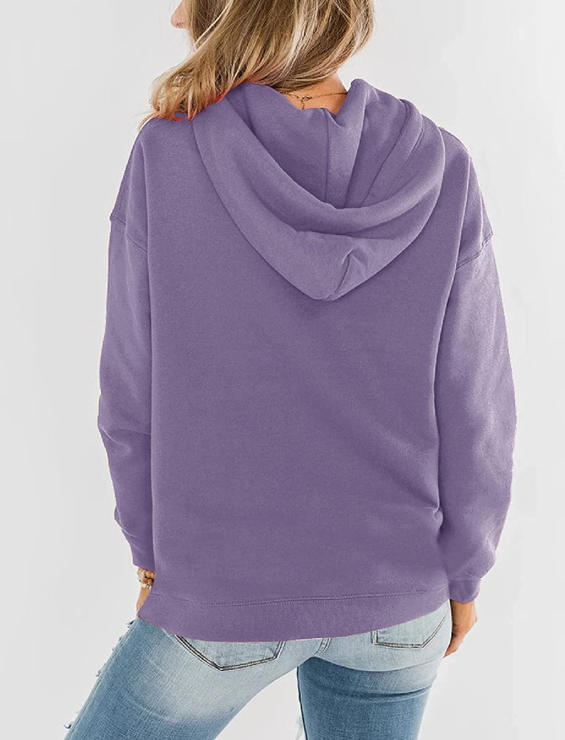 Bingerlily Women's Light Purple Hoodie
