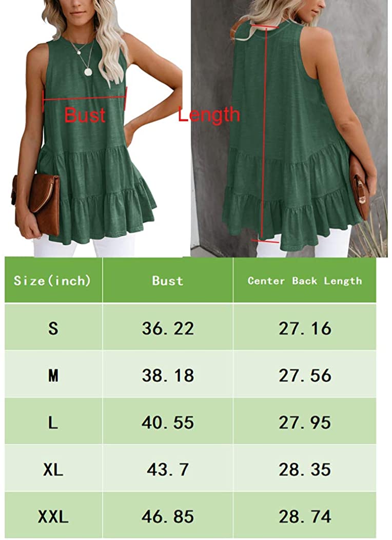 Bingerlily Women's Green Flowy Tank Top