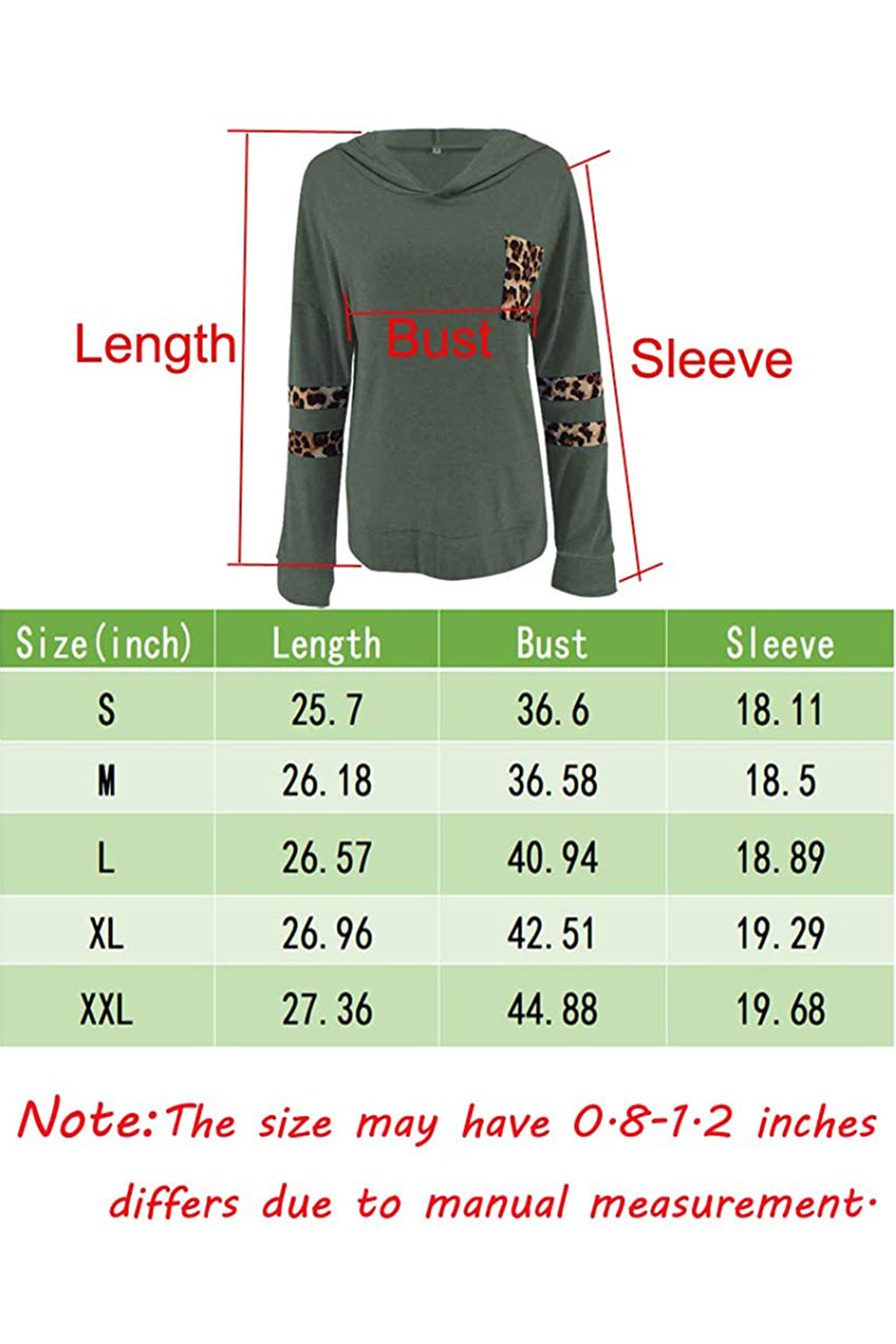 Bingerlily Women's Green Pullover Sweatshirt