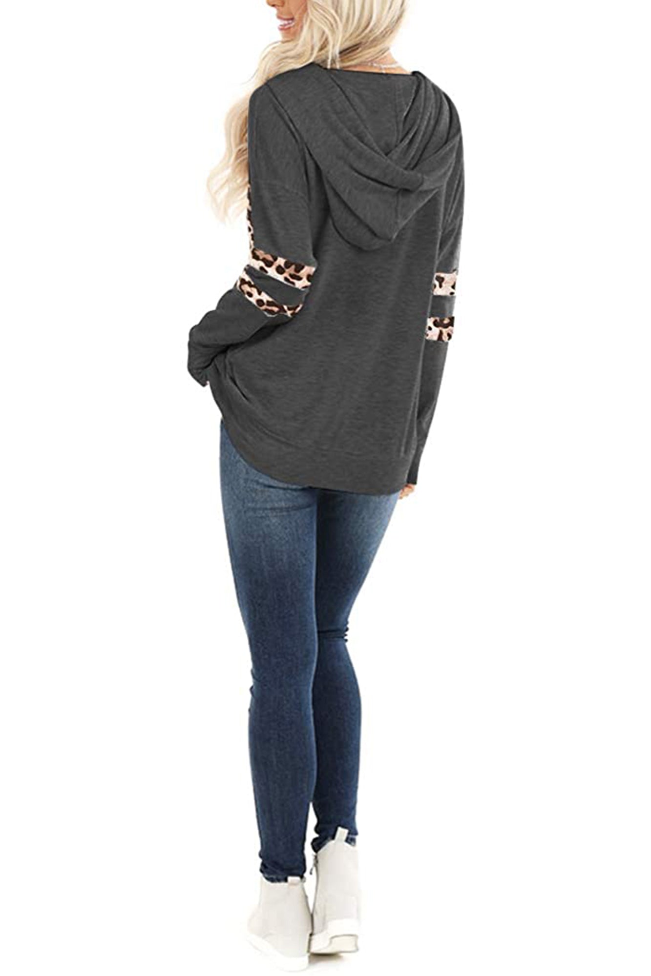 Bingerlily Women's Charcoal Pullover Sweatshirt