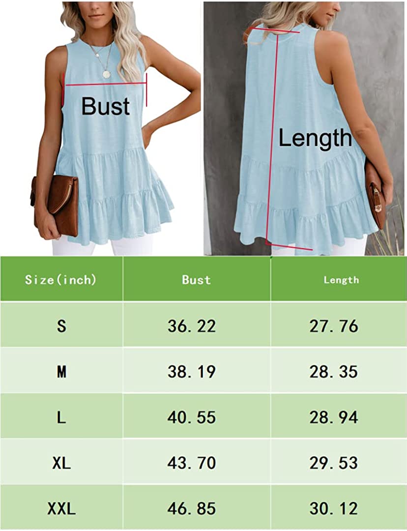 Bingerlily Women's Light Blue Flowy Tank Top