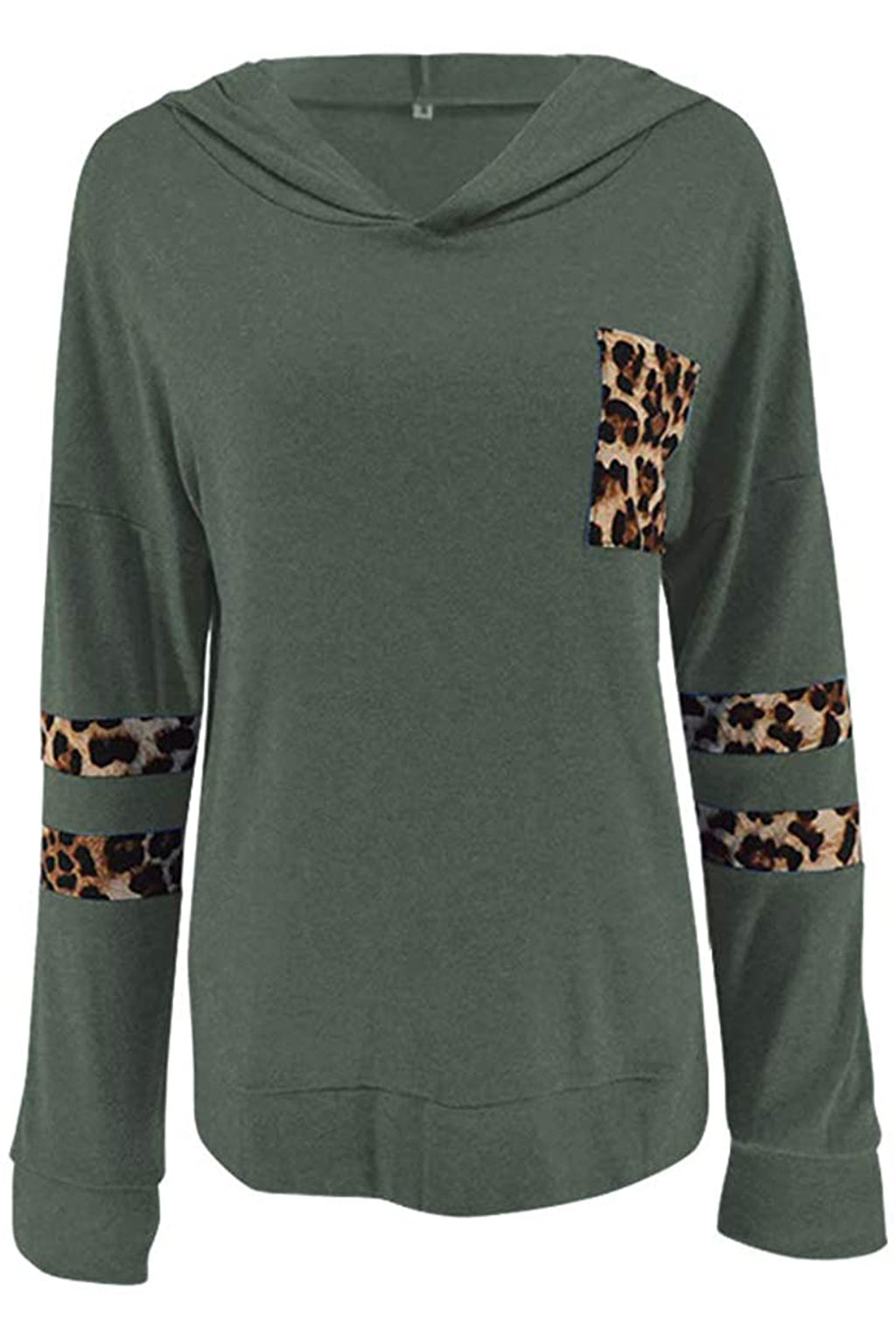 Bingerlily Women's Green Pullover Sweatshirt