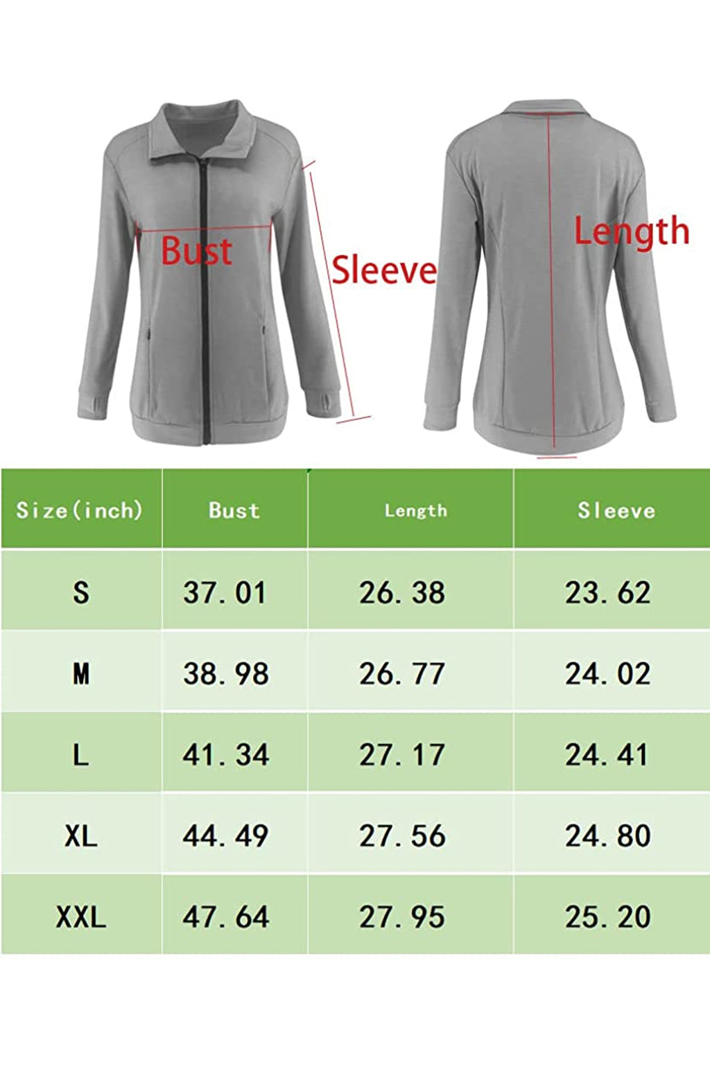 Bingerlily Women's Gray Zip Athletic Jacket