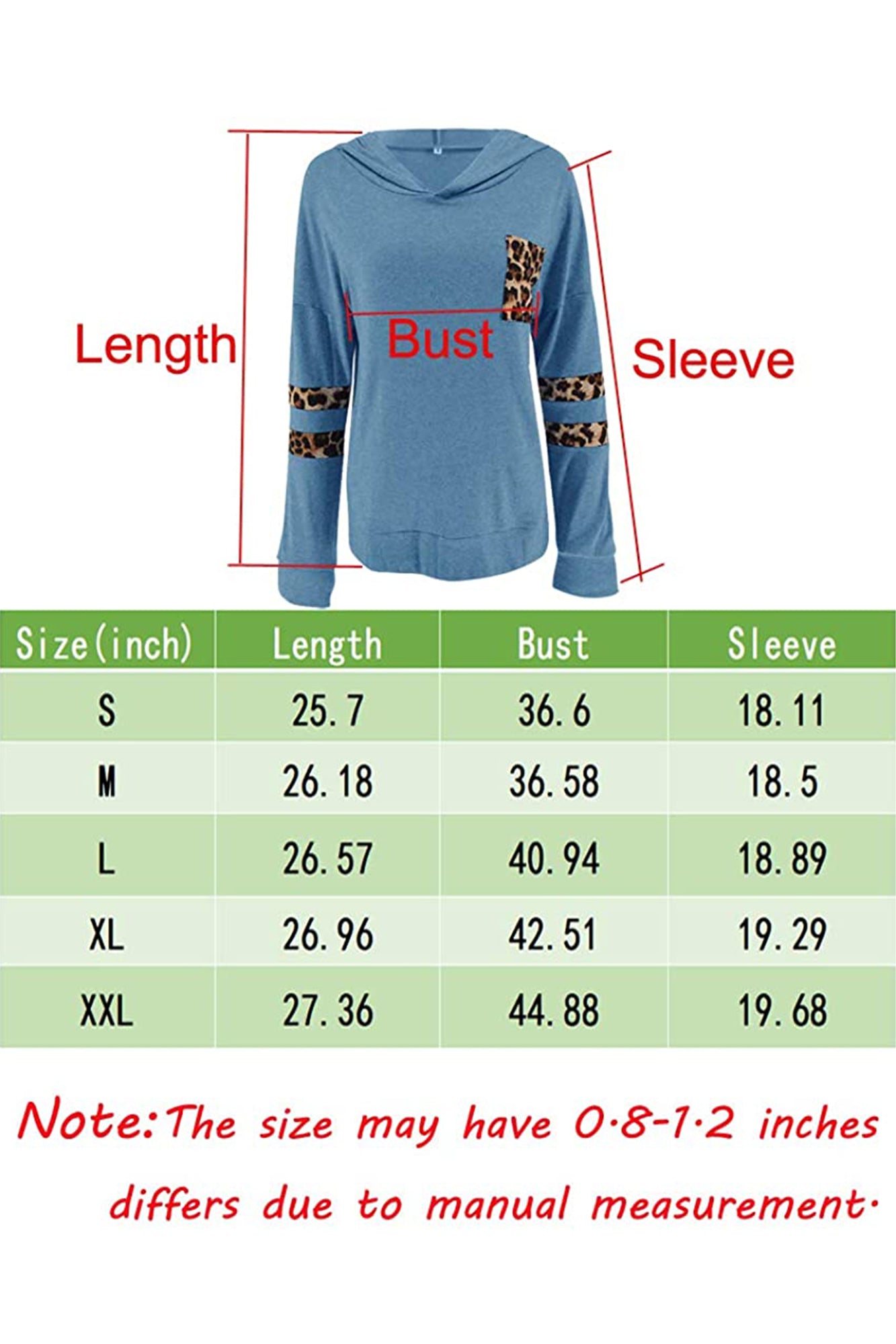 Bingerlily Women's Blue Pullover Sweatshirt