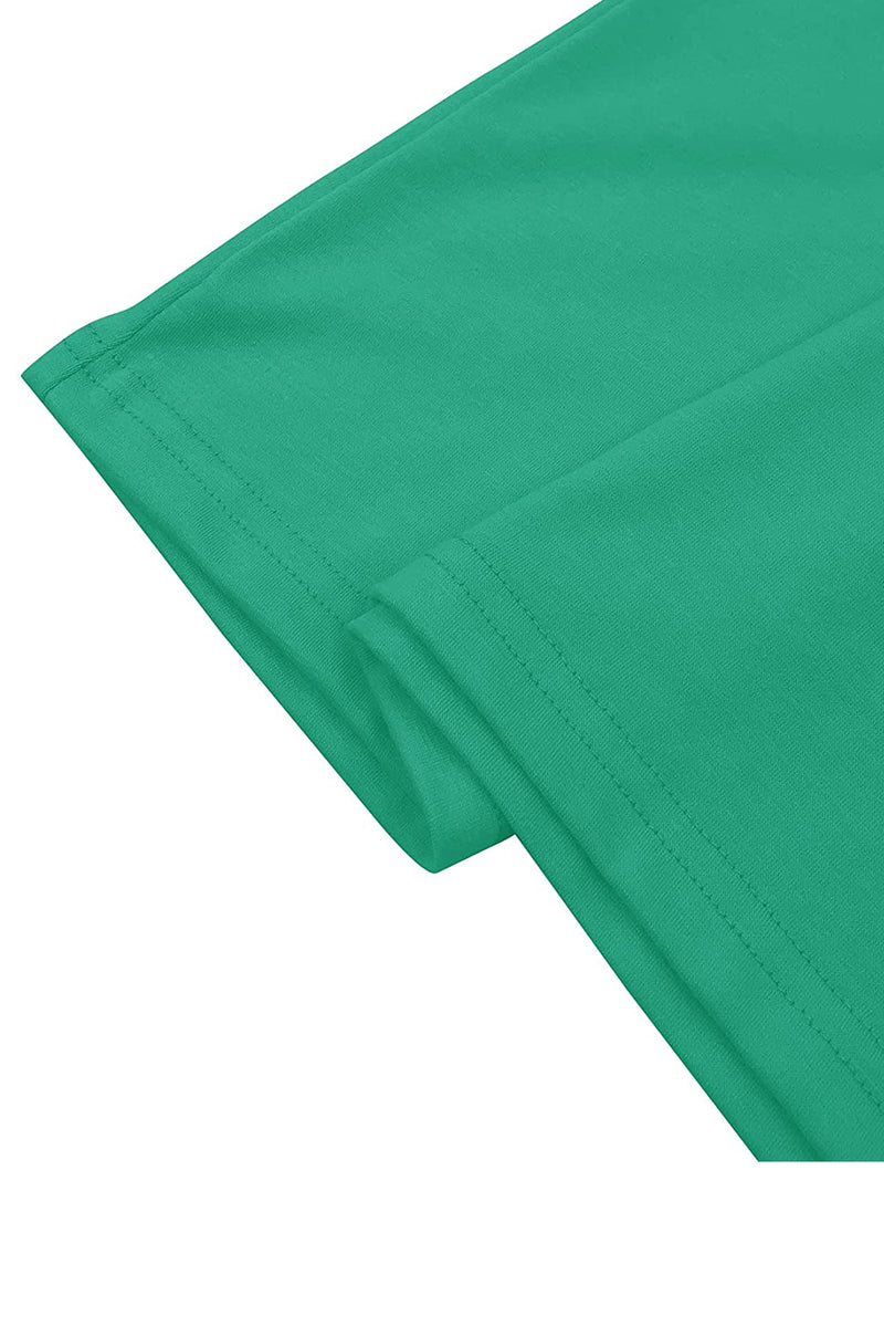 Bingerlily Green Short Sleeve Stripe Tops