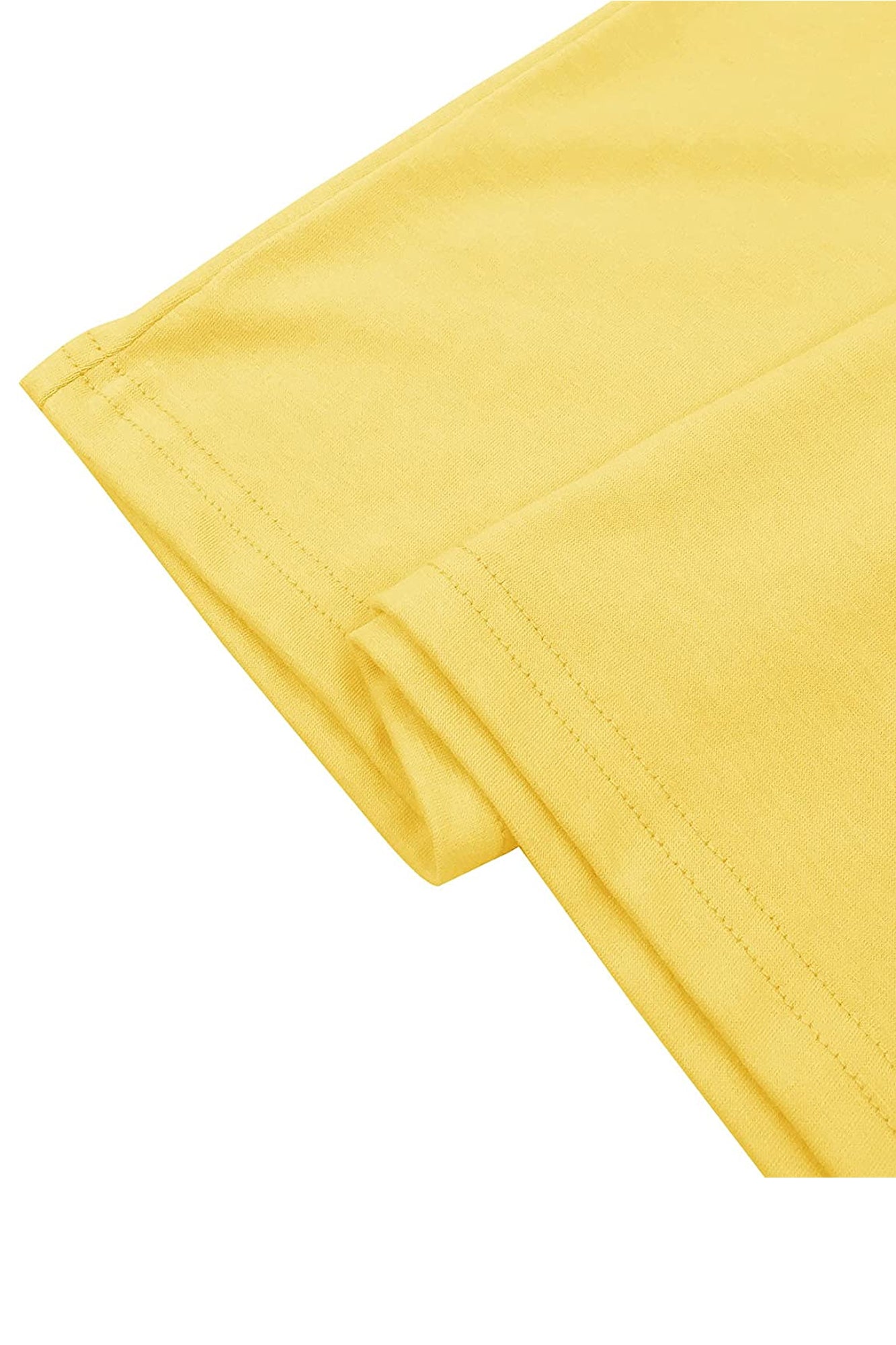 Bingerlily Yellow Short Sleeve Stripe Tops