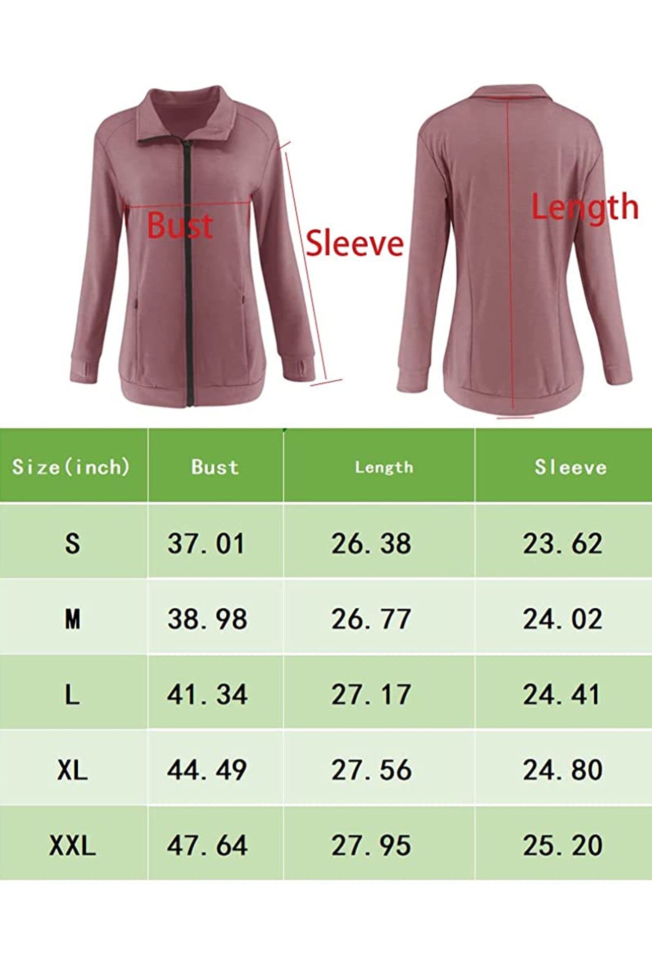 Bingerlily Women's Wine Red Zip Athletic Jacket