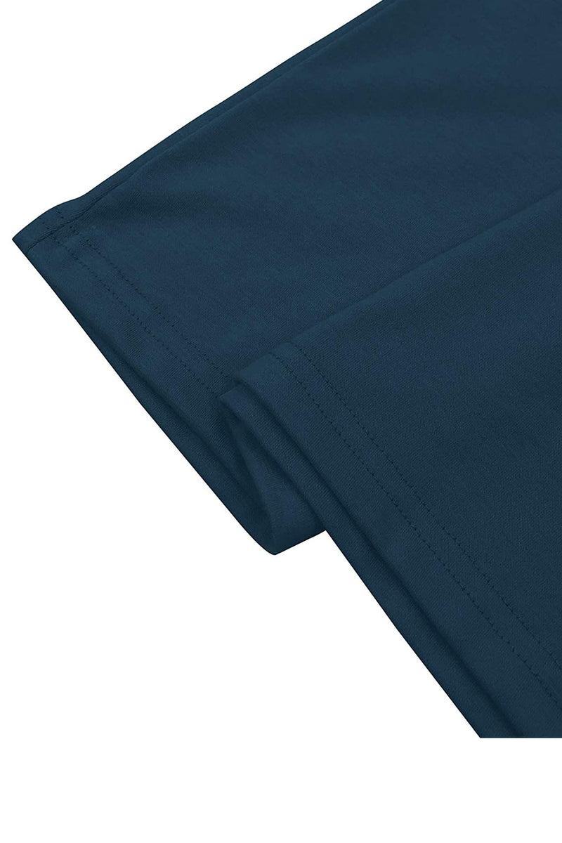 Bingerlily Blue Short Sleeve Stripe Tops