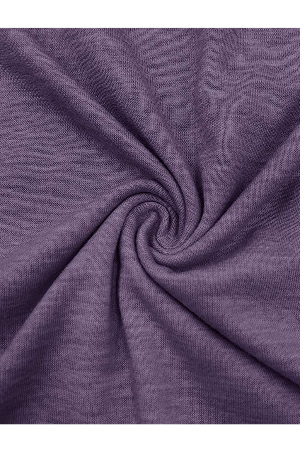 Bingerlily Purple Crew Neck Short Sleeve T Shirt with Lace