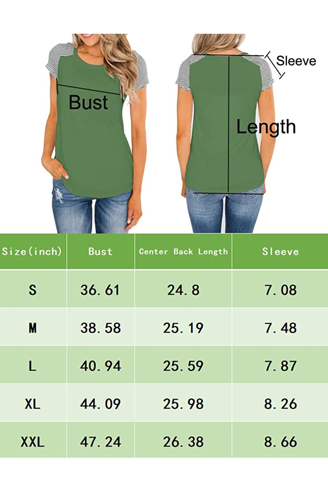 Bingerlily Blue Short Sleeve Stripe Tops